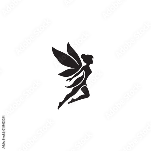 silhouette of a fairy