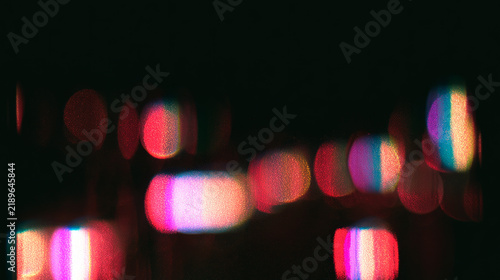 Cinematic film grain texture with soft light leaks, vintage analog photograph...