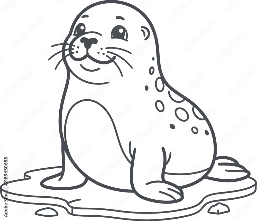 Obraz premium sea lion on the beach