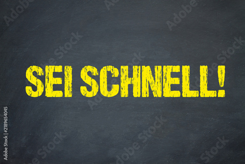 Cuadro en lienzo Sei Schnell!