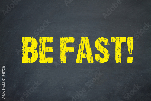 Quadro su tela be fast!