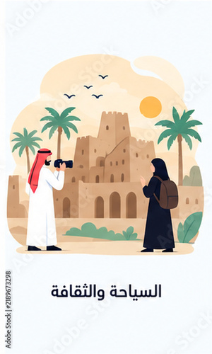 Tourism and Cultural Heritage in Saudi Arabia with Traditional Architecture and Arabic Culture