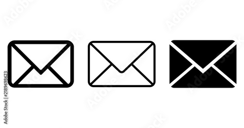 Obraz na plátně Email and mail message icon set png