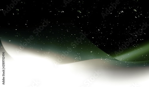 Black esign illustration with starzs 