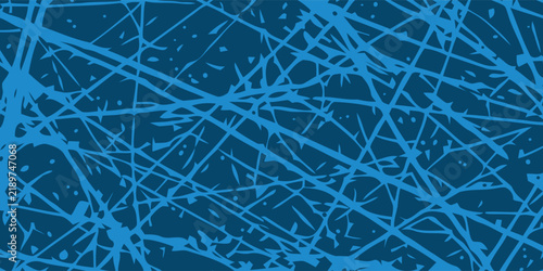 Abstract Blue Background Featuring Intricate Chaotic Scribble Lines and Artistic Grunge Texture Patterns for Creative Graphic Design Projects