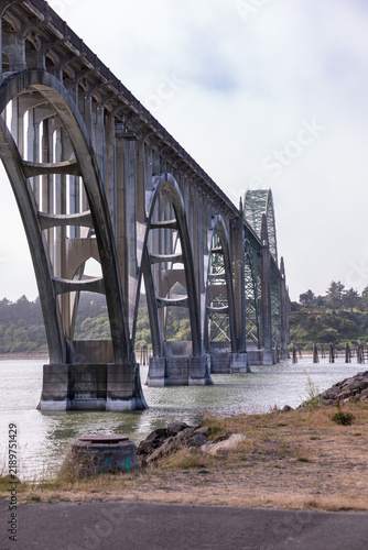Yaquina Bay Bridge Arches Along Newport’s Waterfront