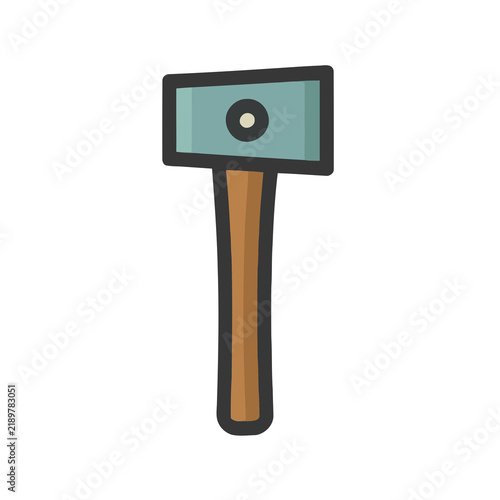 Foto Sledgehammer icon isolated on transparent background