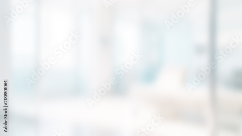 Cuadro en lienzo Medical blurred light blue background