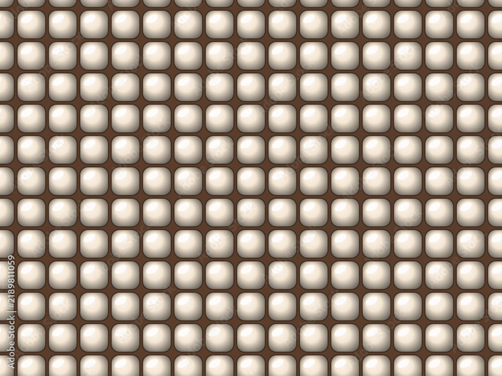 Obraz premium Inflated Diamond Quilting Trendy 3D Fabric Texture