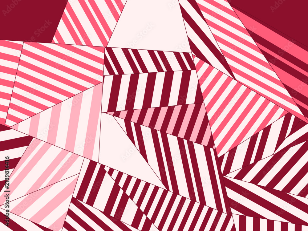 Fototapeta premium Angular Striped Shards Streetwear Graphic Background