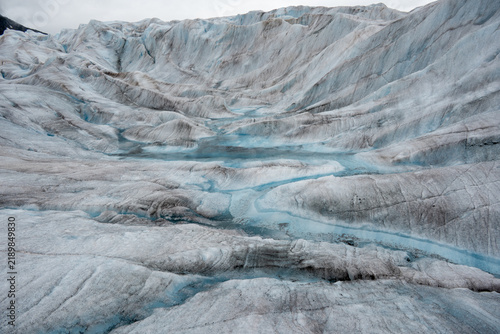 Cuadro en lienzo frozen river in winter