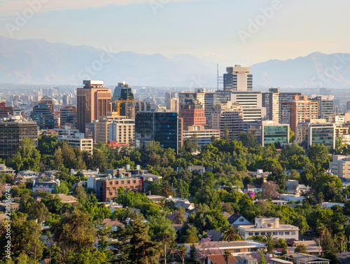 Cityscape skyline architecture  Santiago Chile