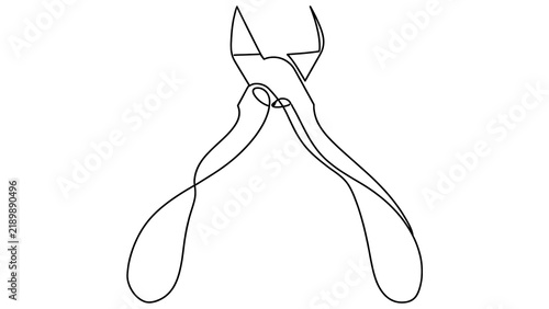 Nail clipper white background.
