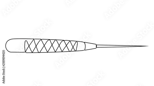 Surgical instrument white background.