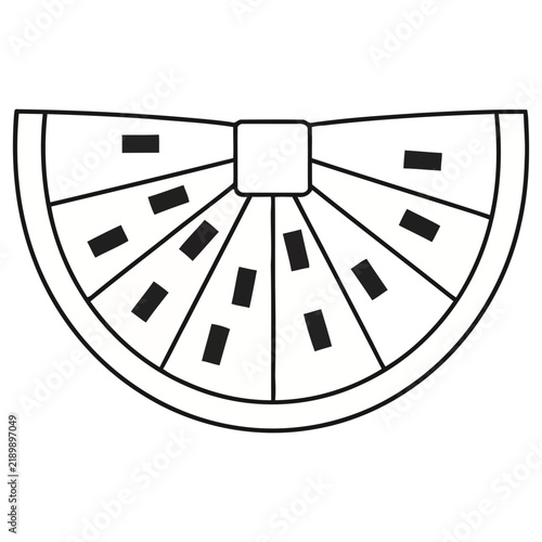 Watermelon slice icon