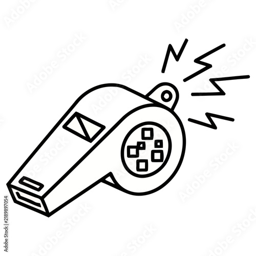 Whistle with sound waves