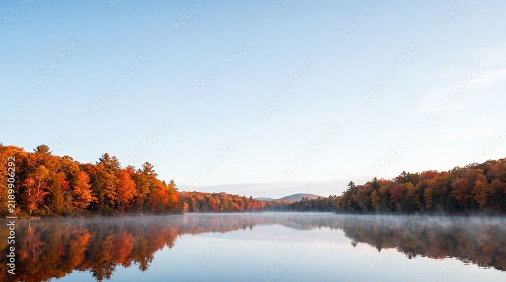 Obraz premium autumn landscape with lake