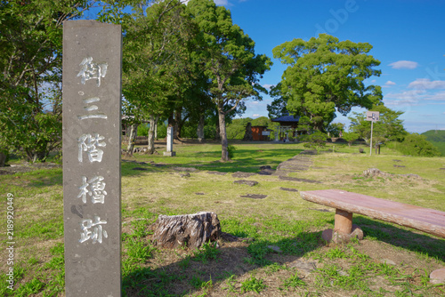 Tapety artystyczne 大分県にある岡城跡の御三階櫓跡