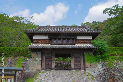 Tapety artystyczne 大分県佐伯市の佐伯城三の丸櫓門