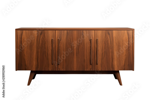 Vintage wooden sideboard cabinet