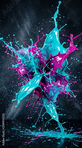 abstract blue background with glowing stars