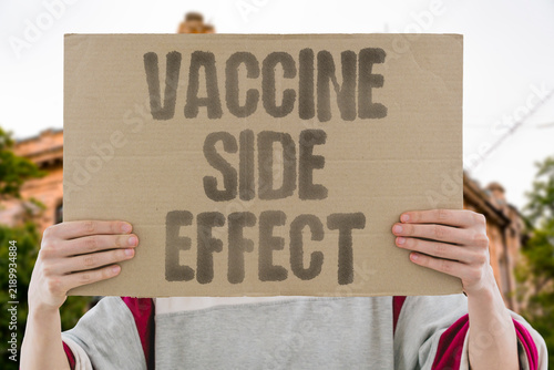 Foto "Vaccine side effect" Mild and transient post immunization reactions are documented