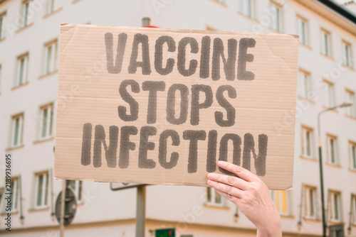 Konstfotografi "Vaccine stops infection" Prophylactic immunization prevents acquisition of high risk strains