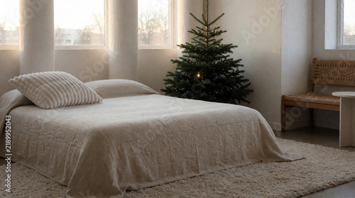 Cozy white bedroom