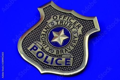 Canvastavla Detective badge