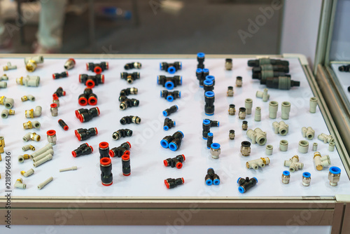 Collection of Industrial Pneumatic Tubing Connectors and Fittings