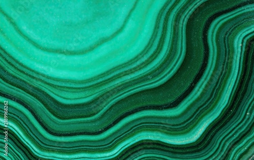 Abstract Malachite Texture, Deep Emerald Mint Green Concentric Bands