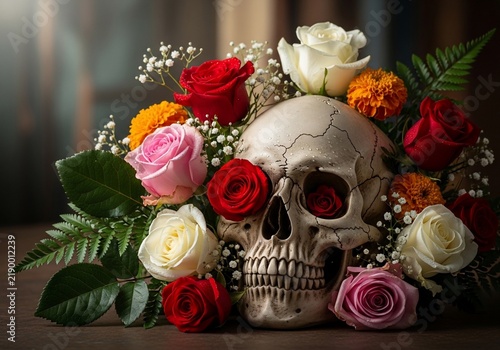 Memento Mori Bloom: A Still Life of Ephemeral Beauty