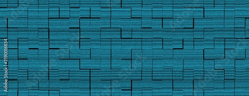 Textured teal geometric pattern with subtle horizontal lines and shadow accents