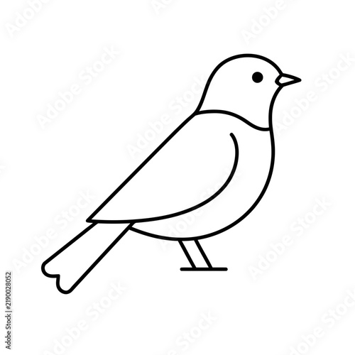 Simple outline of a bird