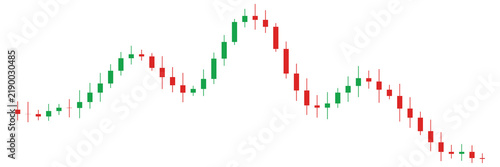 Принти на полотні Head and shoulders bearish reversal stock market chart pattern isolated on trans