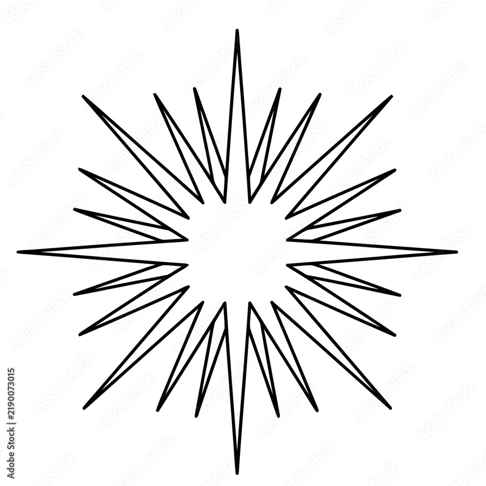 Fototapeta premium Abstract Starburst Shape