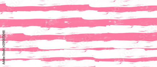 Obraz na płótnie Pink and White Horizontal Brush Stroke Texture