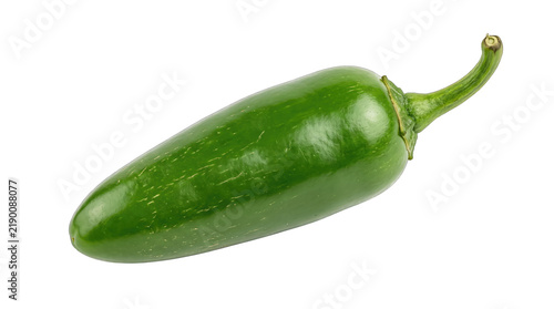 Obraz na plátně Fresh Whole Green Jalapeno Pepper PNG, Isolated on a Transparent Background