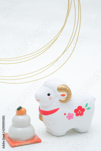 Fototapeta 新年！2027年未年のイメージ
