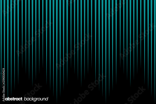 Geometric Vertical Line Halftone Pattern Abstract Background with Deep Teal Green Lines on Dark Black for Sport Apparel Jersey Cyberpunk Graphic Design