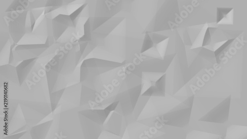 Fotografie Gray polygonal pattern features fractured geometric shapes and facets