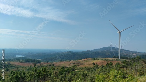 Obraz na płótnie wind turbines farm
