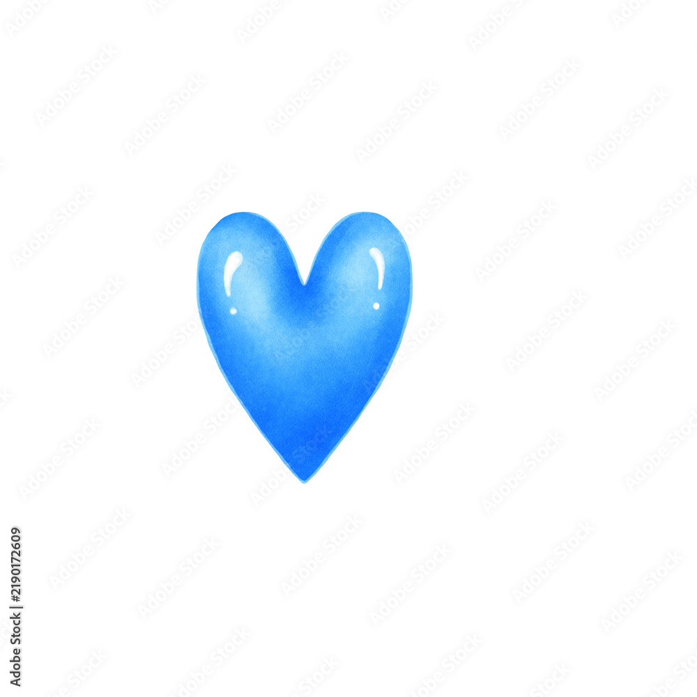 Fototapeta premium Blue heart 