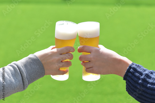 ビール,休日,ホリデー,乾杯,友人