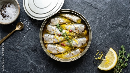 Canned Sardines in Olive Oil with Lemon