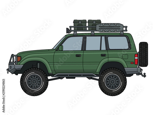 Off-Road Adventure Vehicle Illustration