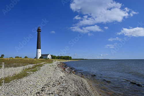The Sõrve Lighthouse (Estonian: Sõrve tuletorn) stands on the southwestern coast of the Sõrve Peninsula, in the southwestern part of Saaremaa Island, within Torgu Municipality, Estonia (Baltic Sea).