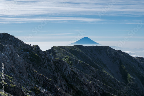 日本の山岳風景
