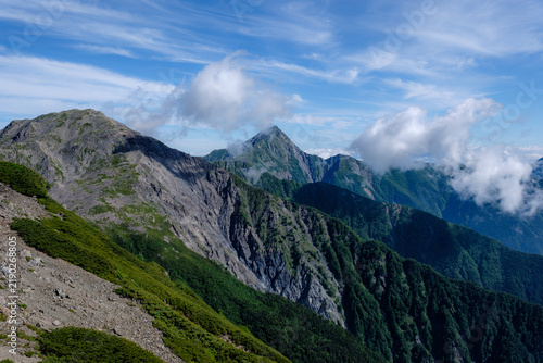 日本の山岳風景