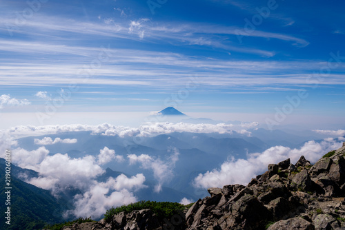 日本の山岳風景